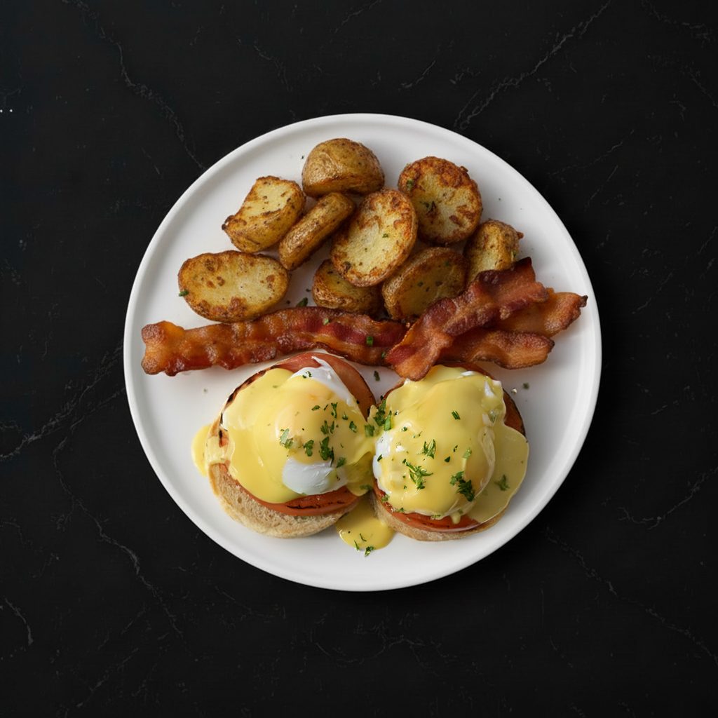 Classic Eggs Benedict.