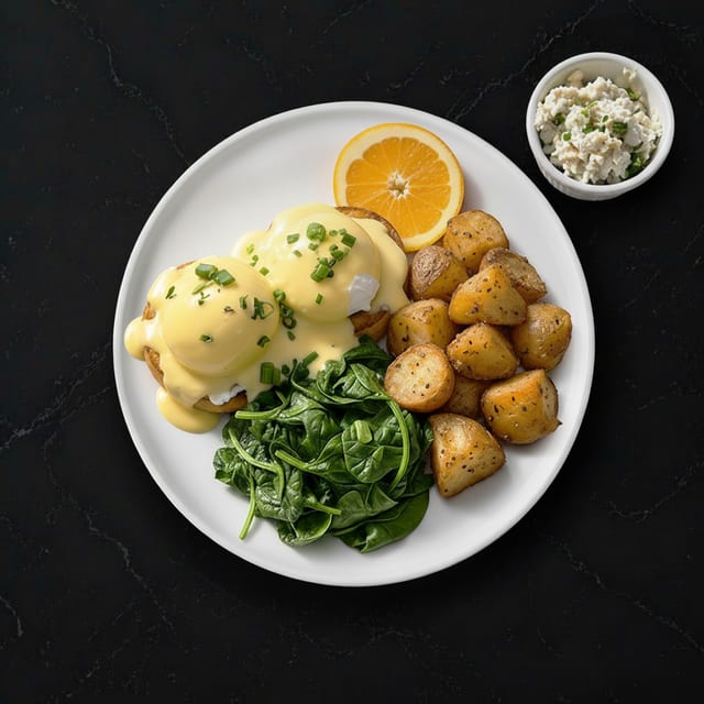 Fried Green Tomato Eggs Benedict.